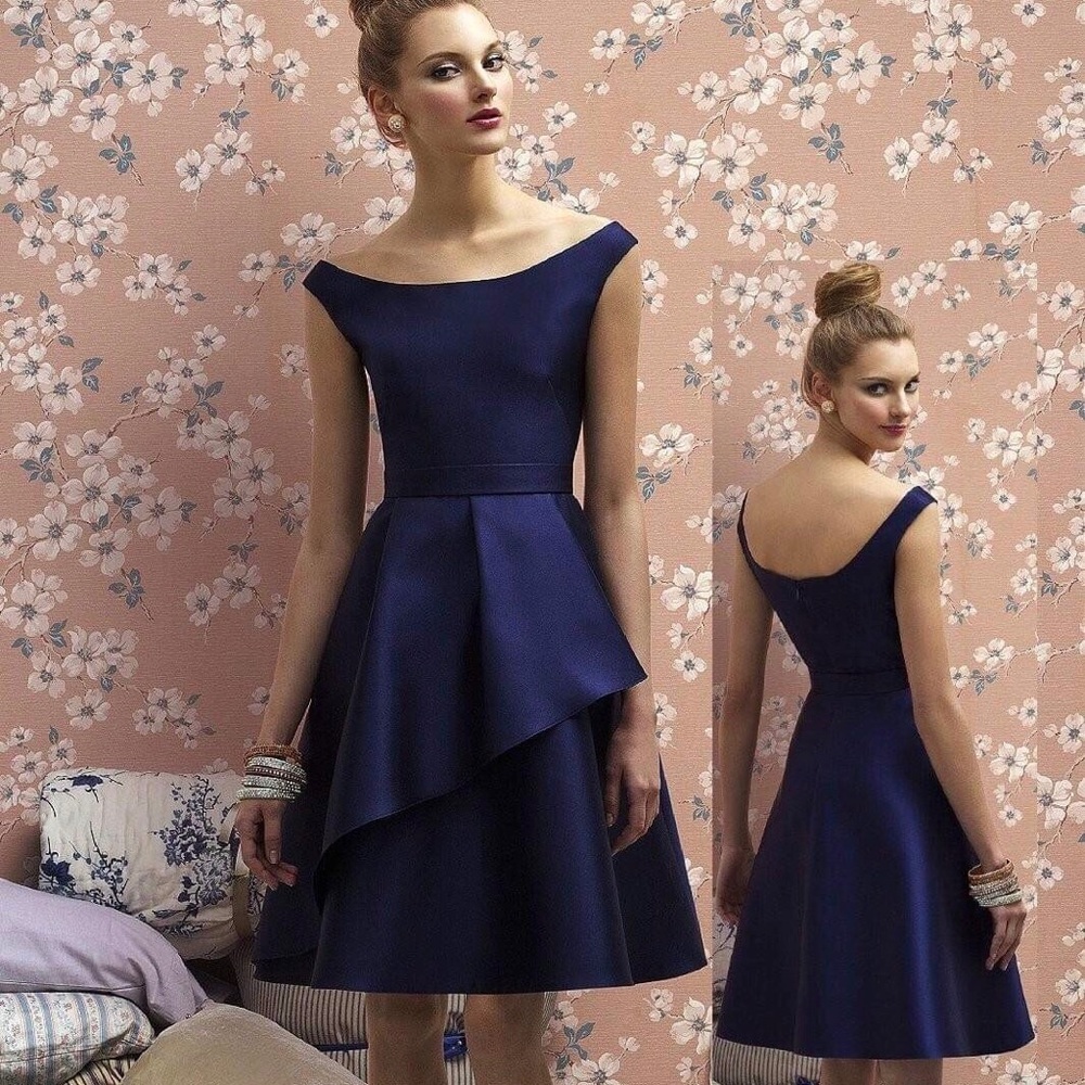 Purple cocktail/bridesmaid dress